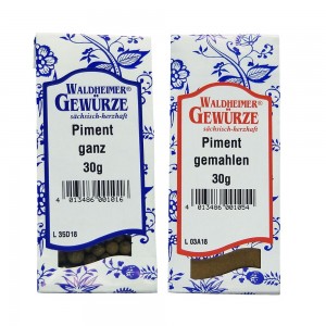 Piment - ganz oder gemahlen von Waldheimer Gewürze